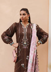 WES By Farah Talib Aziz Embroidered Jacquard 3 Piece Unstitched Suit FTA25WL D-08 LUELLA LINDTT